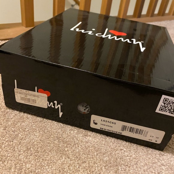 Luichiny Red Platform Block Heels - Picture 3 of 3